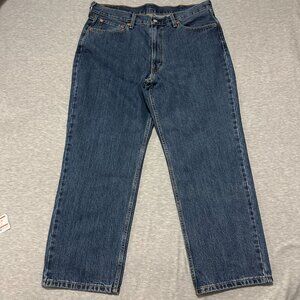 Levis 550 Jeans Mens 38x29 Relaxed Straight Blue Medium Wash 100% Cotton Denim